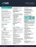 CFA level 2 Formula Sheet 2024