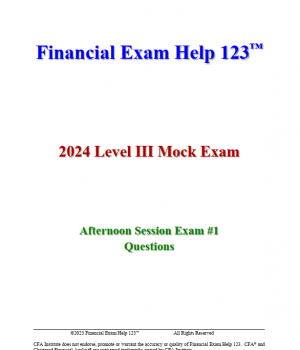 CFA Level 3 Bill Campbell 2024 (5 Mock Exams)