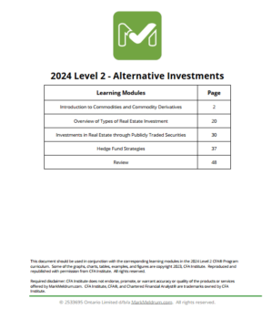 CFA Level 2 2024 Mark Meldrum Study Notes