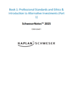 CAIA Level 1 Schweser Notes 2025 + Formula Sheet