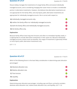 CAIA Level 2 2025 Question Bank + Topic Quiz