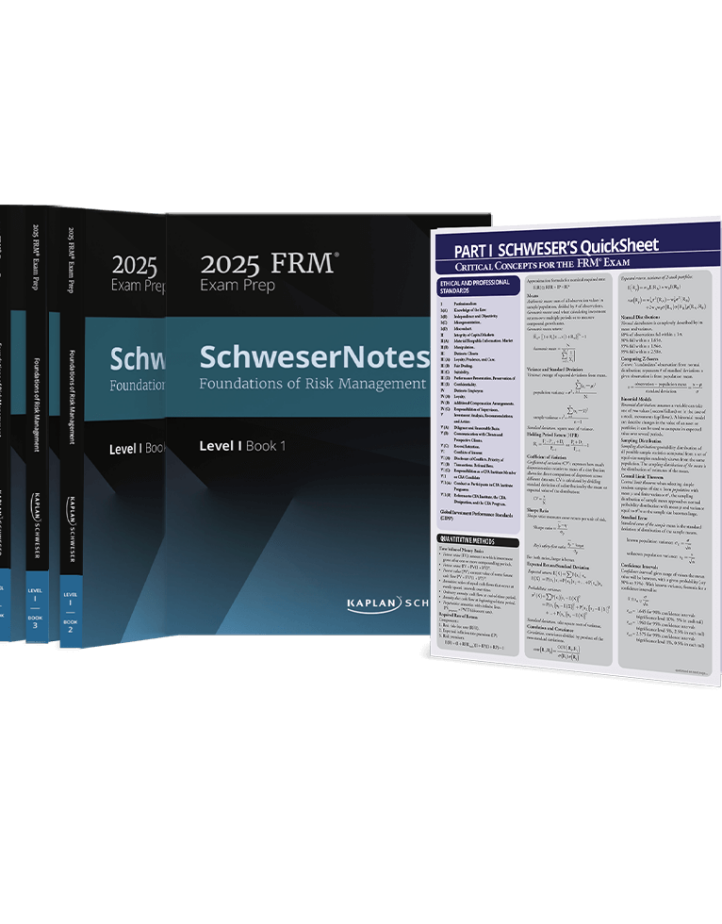 FRM 2025 Part 1 Schweser Notes with Quicksheet