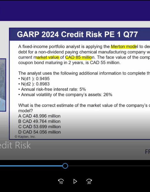 2025 FRM Schweser Videos Part 2 with Workbook