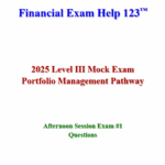 CFA 2025 Bill Campbell Mock Exams Level 3 - Portfolio Management Pathway