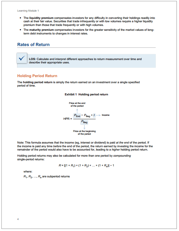 CFA Level 1 2025 UWorld Study Guide + Formula Sheet